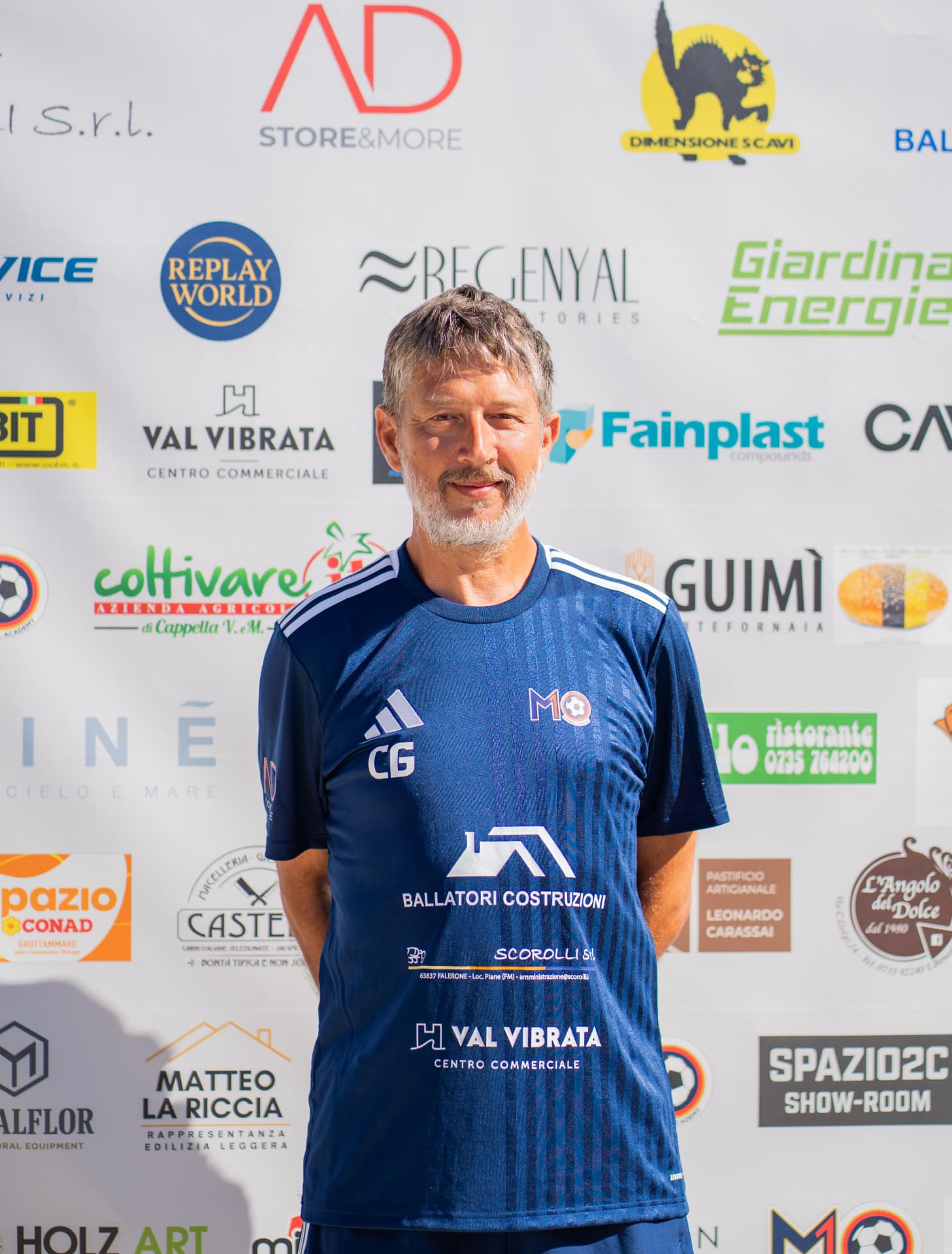Ritratto ufficiale di Gianluca Capriotti, staff tecnico M10